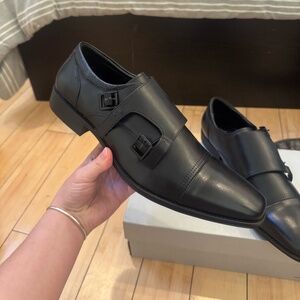 *NWT* Mens Black Business Buckle Shoes - Size 11